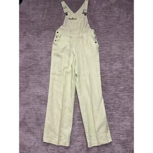 Chadwicks Overalls Womens 10 Green 100% Linen Garden Outdoors Bright
